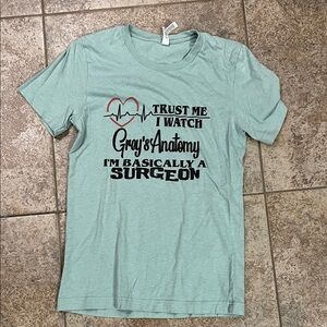 Bella Canvas Light Green Graphic Tee